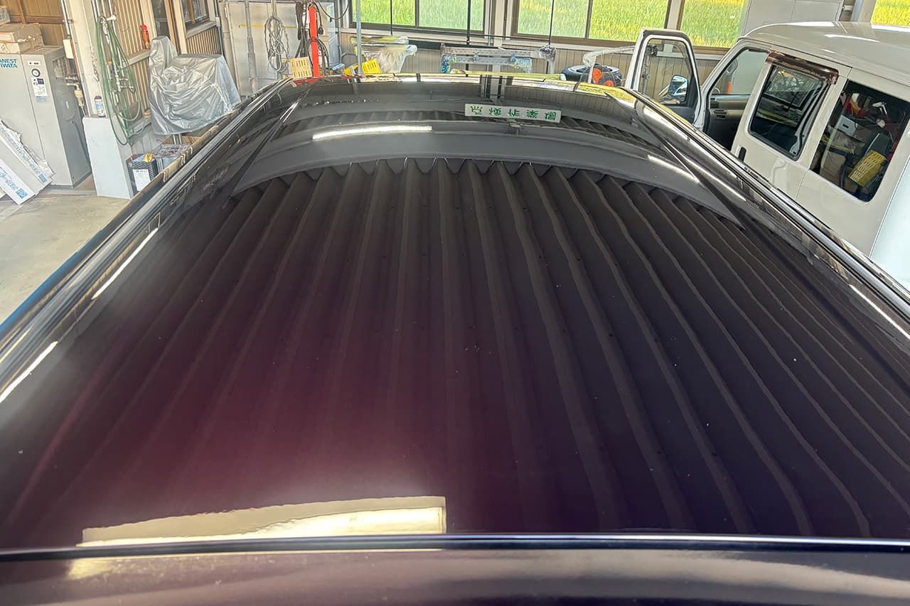 トヨタ　ヴェルファイア　屋根再塗装